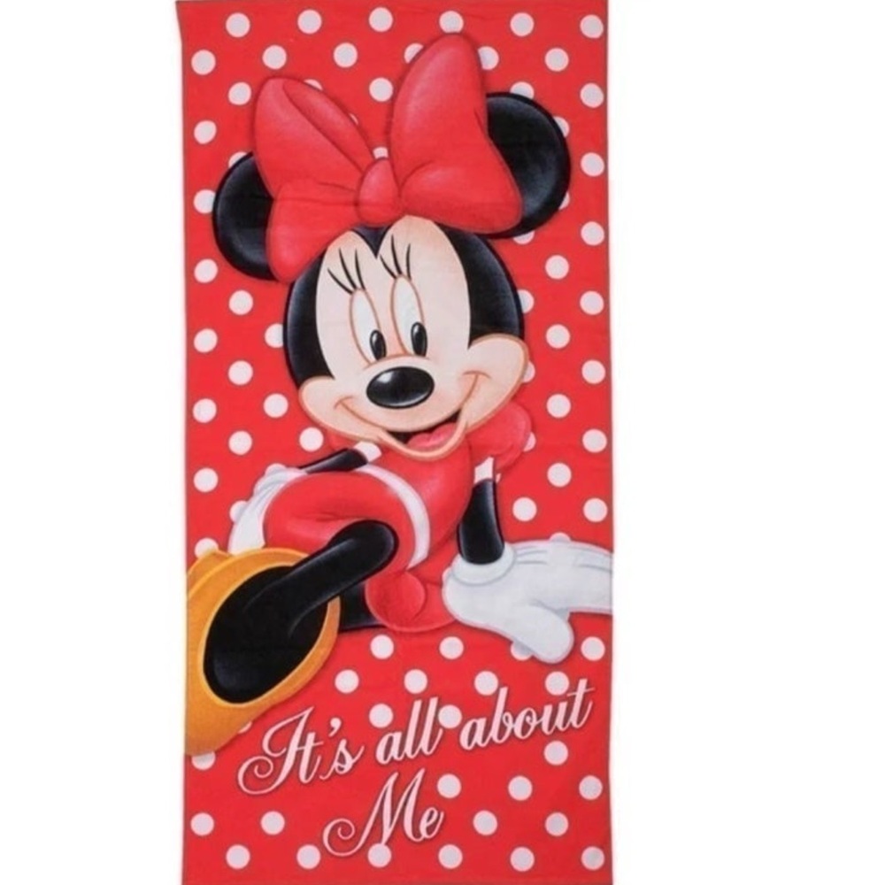 NEW Disney Minnie Mouse 28x58  beach towel